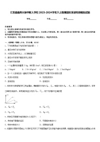 江苏省南师大附中树人学校2023-2024学年八上物理期末质量检测模拟试题含答案