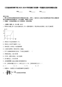 江苏省徐州市睢宁县2023-2024学年物理八年级第一学期期末达标检测模拟试题含答案