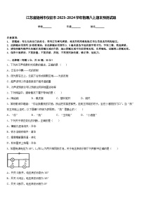 江苏省扬州市仪征市2023-2024学年物理八上期末预测试题含答案