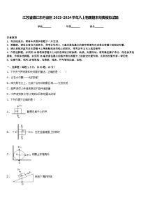 江苏省镇江市丹徒区2023-2024学年八上物理期末经典模拟试题含答案