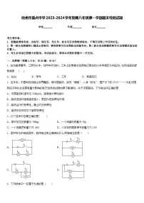 池州市重点中学2023-2024学年物理八年级第一学期期末检测试题含答案