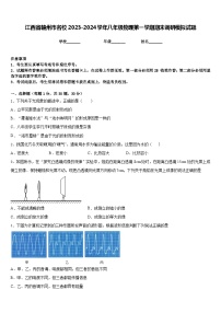 江西省赣州市名校2023-2024学年八年级物理第一学期期末调研模拟试题含答案