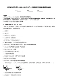河北省沧州任丘市2023-2024学年八上物理期末质量跟踪监视模拟试题含答案