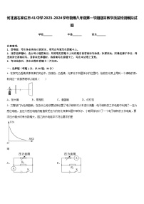 河北省石家庄市41中学2023-2024学年物理八年级第一学期期末教学质量检测模拟试题含答案