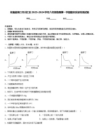 河南省周口市川汇区2023-2024学年八年级物理第一学期期末质量检测试题含答案