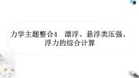 中考物理复习力学主题整合4漂浮、悬浮类压强、浮力的综合计算课件