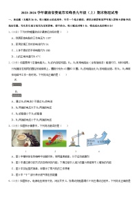 湖南省娄底市双峰县2023-2024学年九年级上学期期末物理试卷