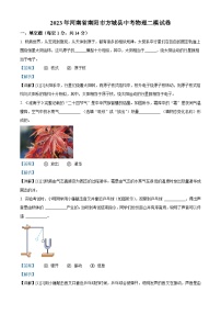 2023年河南省南阳市方城县中考二模物理试题（解析版）