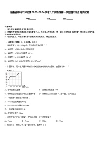 湖南省郴州市汝城县2023-2024学年八年级物理第一学期期末综合测试试题含答案