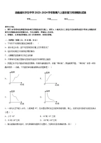 湖南省长沙五中学2023-2024学年物理八上期末复习检测模拟试题含答案