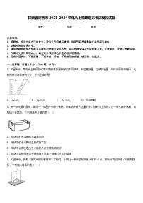 甘肃省定西市2023-2024学年八上物理期末考试模拟试题含答案