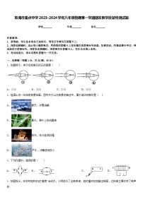 珠海市重点中学2023-2024学年八年级物理第一学期期末教学质量检测试题含答案