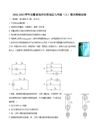 2022-2023学年安徽省池州市贵池区九年级（上）期末物理试卷（含详细答案解析）