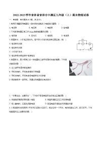 2022-2023学年吉林省吉林市丰满区九年级（上）期末物理试卷（含详细答案解析）