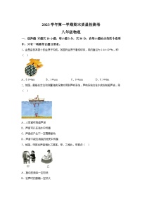 广东省广州市增城区2023-2024学年八年级（上）期末考试物理试题（含解析）