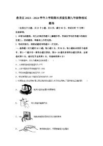 云南省昆明市盘龙区2023-2024学年九年级（上）期末物理试题（含解析）