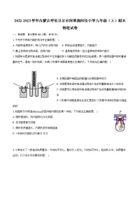 2022-2023学年内蒙古呼伦贝尔市阿荣旗阿伦中学九年级（上）期末物理试卷（含详细答案解析）