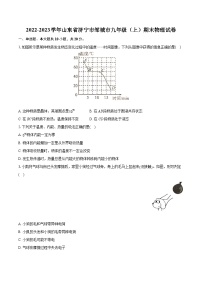 2022-2023学年山东省济宁市邹城市九年级（上）期末物理试卷（含详细答案解析）