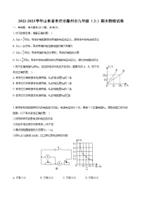 2022-2023学年山东省枣庄市滕州市九年级（上）期末物理试卷（含详细答案解析）