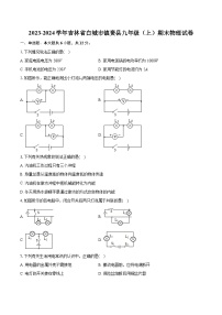 2023-2024学年吉林省白城市镇赉县九年级（上）期末物理试卷（含详细答案解析）