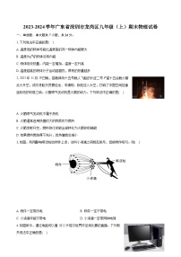 2023-2024学年广东省深圳市龙岗区九年级（上）期末物理试卷（含详细答案解析）