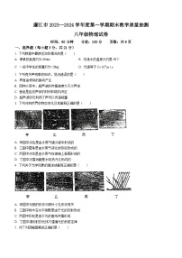 广东省湛江市廉江市2023-2024学年八年级上学期1月期末物理试题