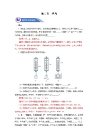 初中物理人教版八年级下册10.1 浮力课后复习题