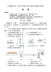 四川省泸州市龙马潭区2023-2024学年八年级上学期期末物理试题