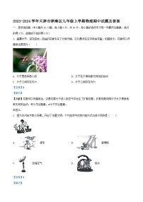 2023-2024学年天津市津南区九年级上学期物理期中试题及答案