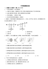 安徽省合肥2024年中考物理模拟试卷附答案