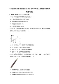 广东省深圳外国语学校2023-2024学年八年级上学期期末物理试卷