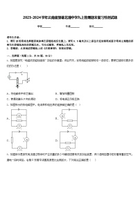 2023-2024学年云南省楚雄北浦中学九上物理期末复习检测试题含答案