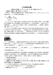 河南省安阳市林州市2023-2024学年八年级上学期期末物理试题