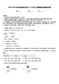 2023-2024学年安徽省安庆市区二十三校九上物理期末监测模拟试题含答案