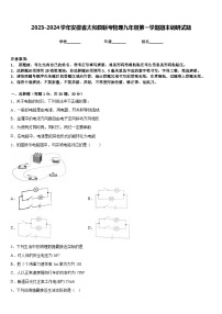 2023-2024学年安徽省太和县联考物理九年级第一学期期末调研试题含答案