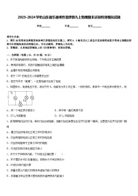 2023-2024学年山东省乐德州市夏津县九上物理期末达标检测模拟试题含答案