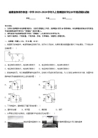 福建省泉州市泉港一中学2023-2024学年九上物理期末学业水平测试模拟试题含答案