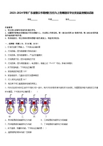 2023-2024学年广东省肇庆市端州区五校九上物理期末学业质量监测模拟试题含答案