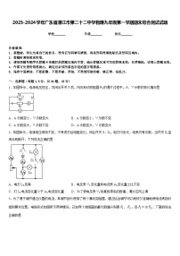 2023-2024学年广东省湛江市第二十二中学物理九年级第一学期期末综合测试试题含答案