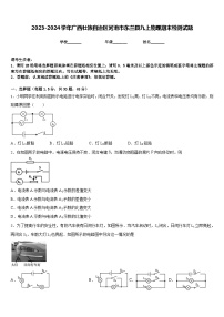 2023-2024学年广西壮族自治区河池市东兰县九上物理期末检测试题含答案