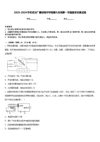 2023-2024学年武汉广雅初级中学物理九年级第一学期期末经典试题含答案