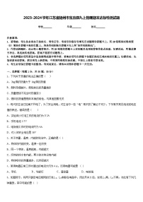 2023-2024学年江苏省扬州市宝应县九上物理期末达标检测试题含答案