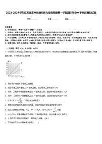 2023-2024学年江苏省常州市溧阳市九年级物理第一学期期末学业水平测试模拟试题含答案
