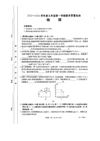 河南省安阳市安阳县2023-2024学年九年级上学期期末考试物理试卷