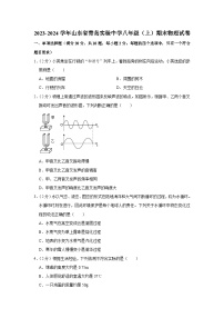 2023-2024学年山东省青岛实验中学八年级（上）期末物理试卷