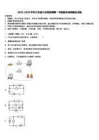 2023-2024学年江苏省九年级物理第一学期期末模拟试题