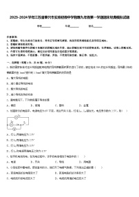 2023-2024学年江苏省泰兴市实验初级中学物理九年级第一学期期末经典模拟试题含答案