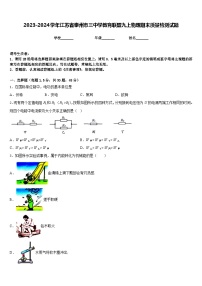 2023-2024学年江苏省泰州市三中学教育联盟九上物理期末质量检测试题含答案