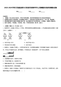 2023-2024学年江苏省盐城市大丰区新丰初级中学九上物理期末质量检测模拟试题含答案