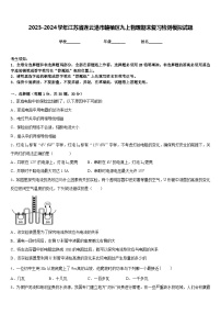 2023-2024学年江苏省连云港市赣榆区九上物理期末复习检测模拟试题含答案